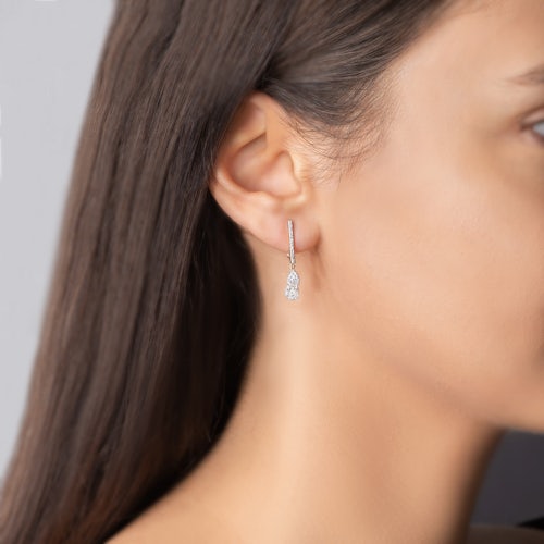 Kolczyki Savicki: złote, diamenty